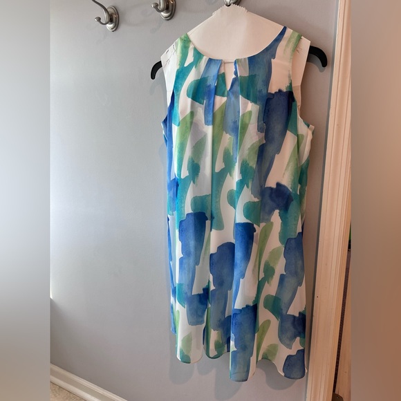 Resort Season: NWT Cartise Blue/Green Short Dress/Tunic sz14/16 - Picture 1 of 9